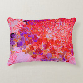 Elegante Paarse en Oranje Limelight Hortensia Accent Kussen