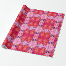 Elegante paarse en oranje Limelight Hortensia Cadeaupapier