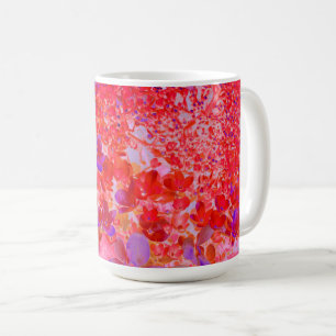 Elegante Paarse en Oranje Limelight Hortensia Koffiemok