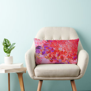 Elegante Paarse en Oranje Limelight Hortensia Kussen