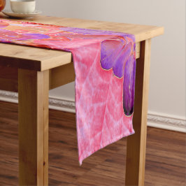 Elegante paarse en oranje Limelight Hortensia Medium Tafelloper