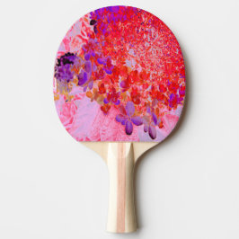 Elegante Paarse en Oranje Limelight Hortensia Tafeltennisbatje