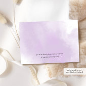 Elegante Paarse en perzik, blozen bloemenbruiloft Save The Date