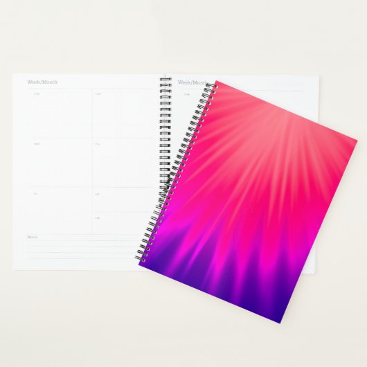 Elegante Paarse en roze Abstract Planner (Display)