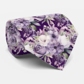 Elegante Paarse en witte Stropdassen (Opgerold)