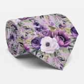 Elegante Paarse en witte Stropdassen (Opgerold)