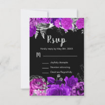 Elegante paarse en zilveren bloemen Sweet Sixteen 