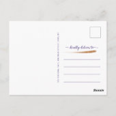 Elegante Paarse Eucalyptus bruiloft dank u Briefkaart (Achterkant)