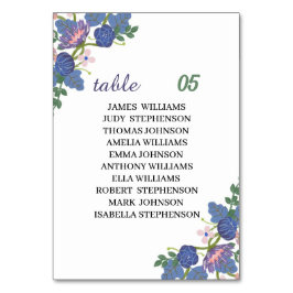 Elegante Paarse Flower Custom Wedding Kaart