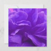 Elegante Paarse Framboos Bloem Save The Date Kaart (Achterkant)