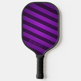Elegante paarse gepersonaliseerde scriptnaam pickleball paddle