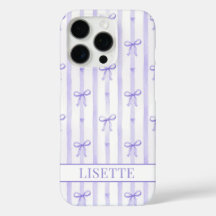 Elegante paarse gestreepte Coquette strikken met m