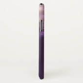 Elegante Paarse Glitter Bokeh Vonken Met Naam Case-Mate iPhone Case (Achterkant / rechts)