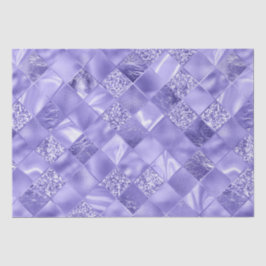 Elegante paarse glitter diamant roosterpatroon tissuepapier