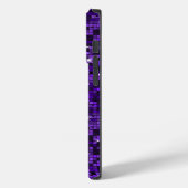 Elegante Paarse Glitter Metallic Sequence Case-Mate iPhone Case (Achterkant / Links)