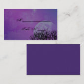 Elegante Paarse gotische chique trouwplaatskaarten Plaatskaartje (Voorkant / Achterkant)