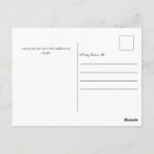 Elegante Paarse gouden Bat Mitswa-feestuitnodiging Briefkaart (Achterkant)