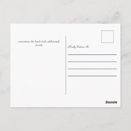 Elegante paarse gouden Bat Mitzvah-feestuitnodigin Briefkaart (Achterkant)