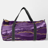 Elegante Paarse gouden glitter agaat grote plunjez Plunjezak (Voorkant)