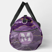 Elegante Paarse gouden glitter agaat grote plunjez Plunjezak (Rechts)