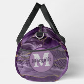 Elegante Paarse gouden glitter agaat grote plunjez Plunjezak (Rechts)