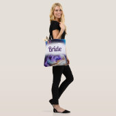 Elegante Paarse & Gouden Trouwtas voor Bruid Tote Bag (Op model)