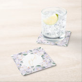 Elegante Paarse & groene Waterverf Proost! Kartonnen Onderzetters (Insitu)