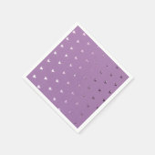 Elegante paarse hart papieren servetten (Hoek)