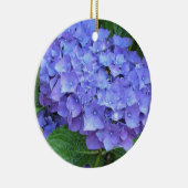 Elegante Paarse Hortensia's Keramisch Ornament (Rechts)