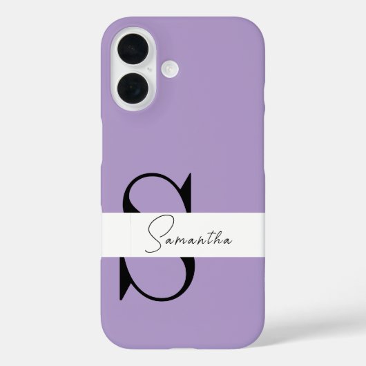 Elegante Paarse iPhone-hoes met gepersonaliseerde Case-Mate iPhone Case (Achterkant)