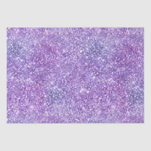 Elegante Paarse Iridiserende Gradiënt Glitter Tissuepapier (Voorkant)