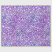 Elegante Paarse Iridiserende Gradiënt Glitters Cadeaupapier (Vlak)