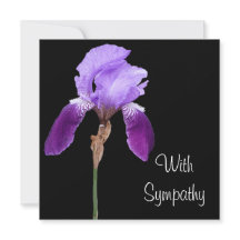Elegante paarse iris bloem fine art lila sympathie