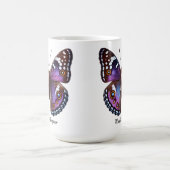Elegante Paarse Keizer Vlinder Wrap Magische Mok (Midden)