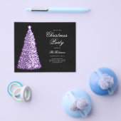 Elegante Paarse Kerstboom nodigen programma uit Me Flyer (Enkel)
