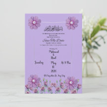 Elegante Paarse Lavendel Bloemachtige Parel Save T