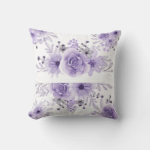 Elegante Paarse Lavendel Bloemen Waterverf