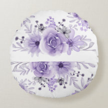 Elegante Paarse Lavendel Bloemen Waterverf