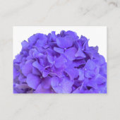 Elegante paarse lavendel bloemenhortensia QR Informatiekaartje (Achterkant)