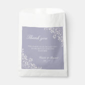 Elegante Paarse Lavendel bruiloft Dank u Bedankzakje (Voorkant)