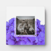 Elegante paarse lavendel lila bloemhortensia's fotoplaat (Voorkant)