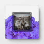 Elegante paarse lavendel lila bloemhortensia's fotoplaat (Voorkant)