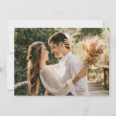 Elegante paarse liefde bedankkaart (Voorkant)