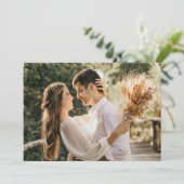 Elegante paarse liefde bedankkaart (Staand voorkant)