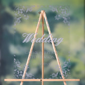 Elegante Paarse Lijst bruiloft welkom Acryl Bord (Neutraal)