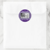 Elegante Paarse Lijsten Stickers (Tas)