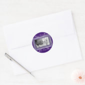 Elegante Paarse Lijsten Stickers (Envelop)