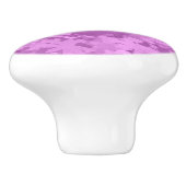 Elegante Paarse Lila Abstracte bloemenbloesem Keramische Knop (Zijkant)