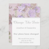 ELEGANTE PAARSE LILA VERANDERING VAN DE DATUM (Voorkant / Achterkant)