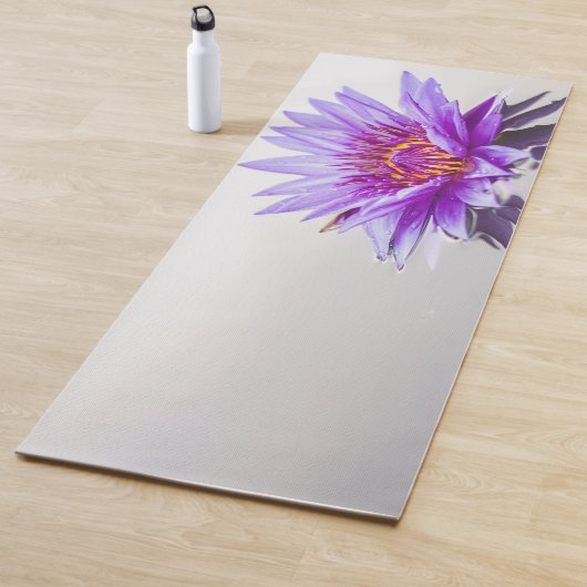 Elegante Paarse Lotus Yogamat (In situ)